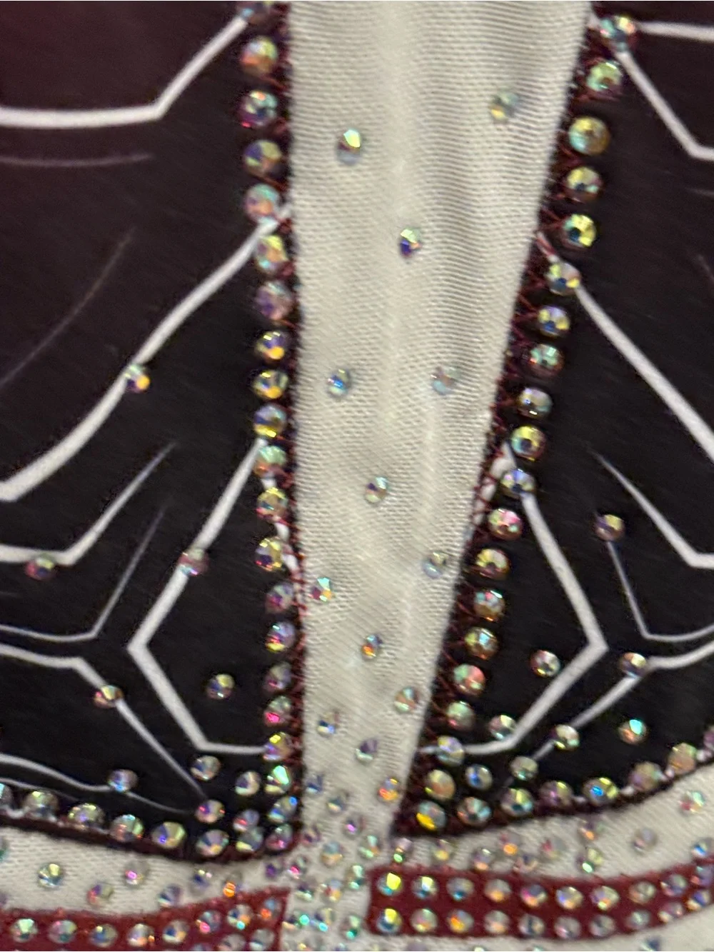 GKelite size 12 Girls Maroon Ombre Gymnastics Leotard unitard w/ Crystal Accents